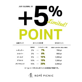 +5%ポイントアップキャンペーン！