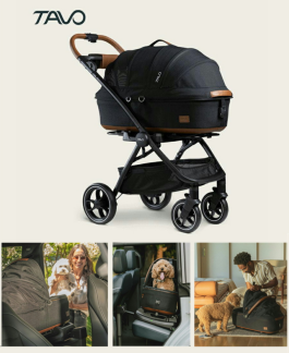 【乗り心地と安全性を備えた、高級ペットカート】