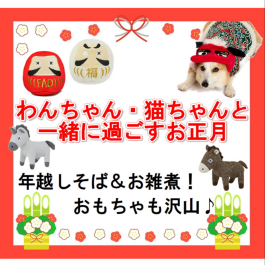 わんちゃん・猫ちゃんと一緒に新年を迎えよう!
