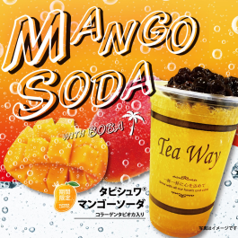 【期間限定】🥭タピシュワマンゴーソーダ