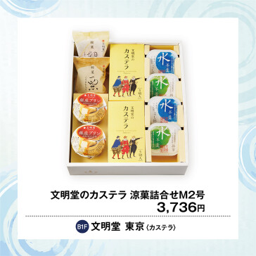 文明堂のカステラ涼菓詰合せ M2号