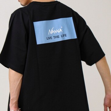 NANGA×GLOSTER 別注 バックプリントTシャツ